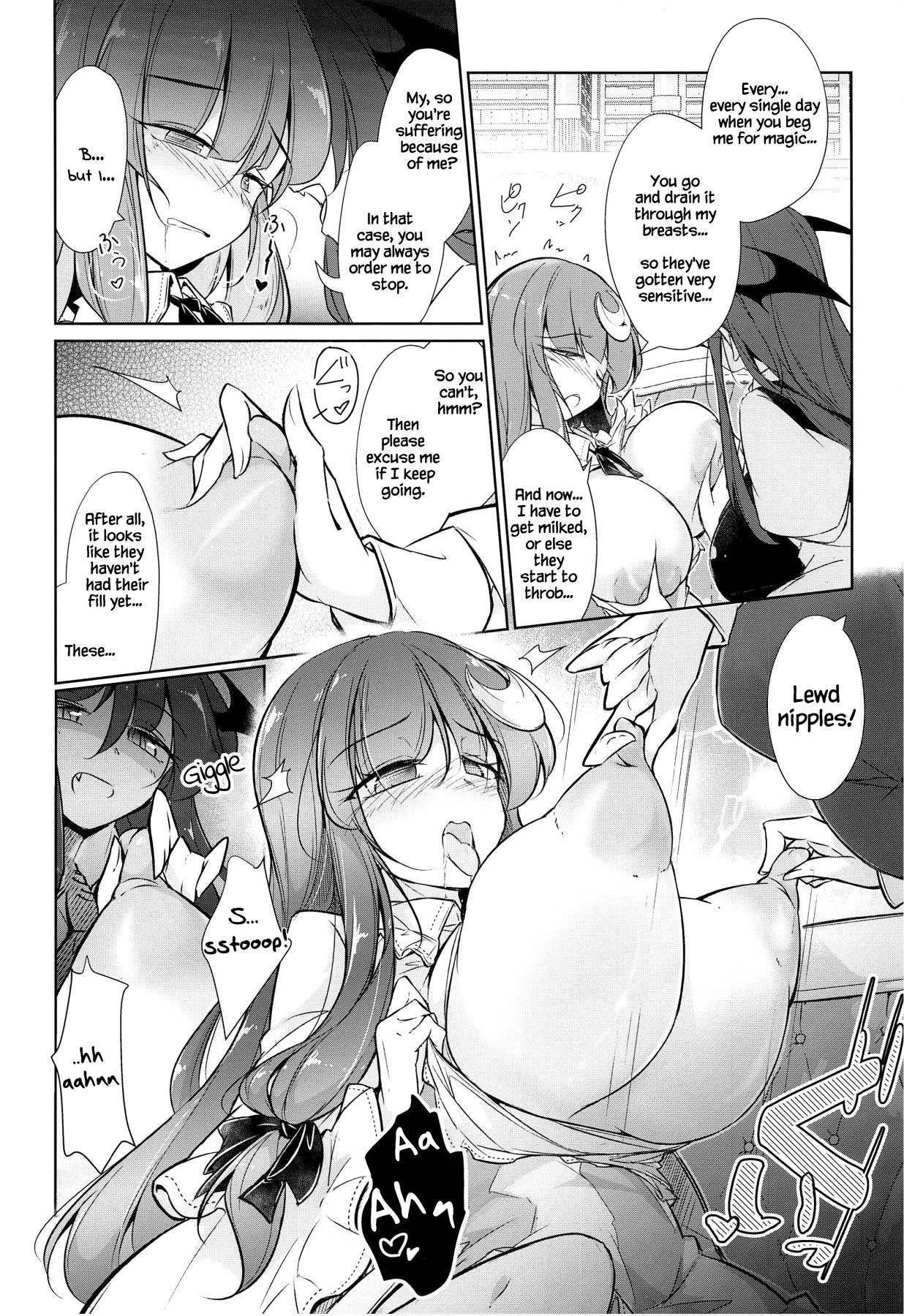 Hentai Manga Comic-Patchouli's Magic Milking Training-Read-5